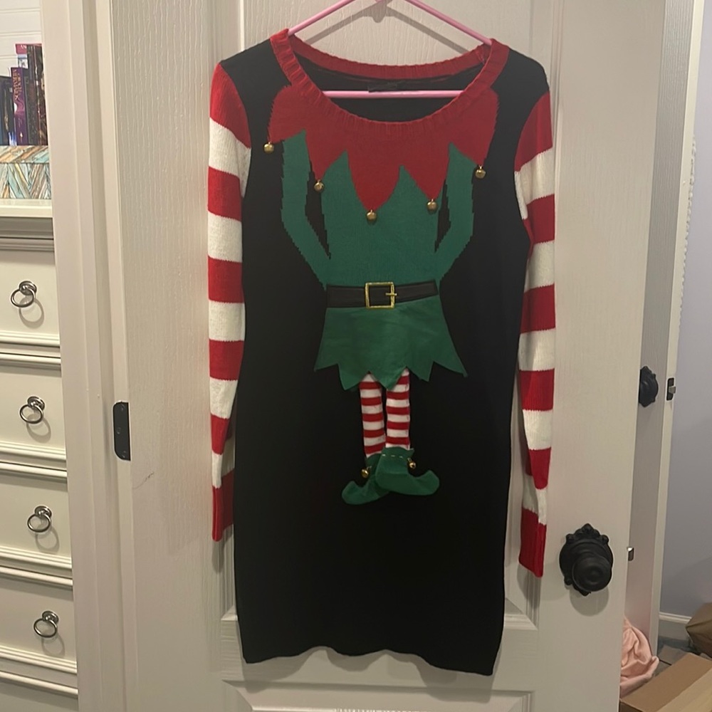 Ugly sweater dress